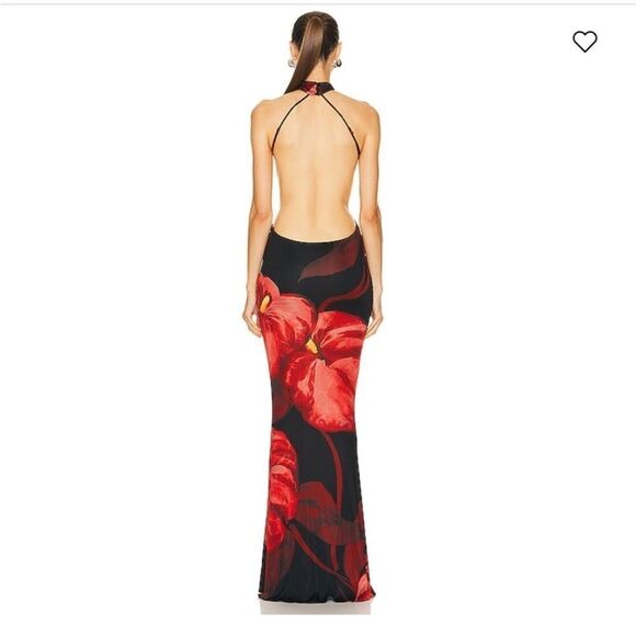 Retrofete Mabel Dress in red anthurium size XS NWT - Picture 3 of 12